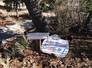 This is a site from which one of the paintings was made