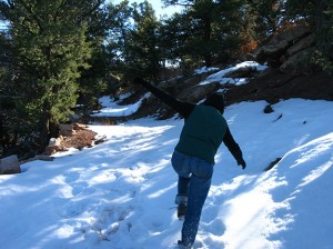 Heading up to the lookout