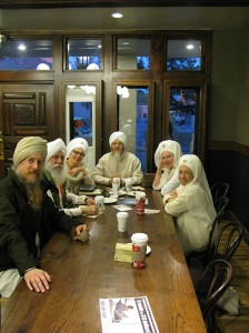 snowbank at starbucks