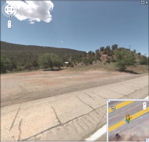 You really have to pay attention to see this thing. Most of it is over the drop-off out of view.