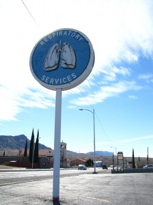 Cool signs all over town.