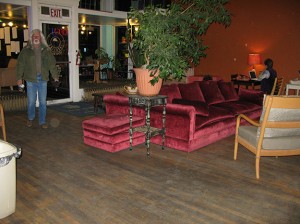 Velvet couches at the Javalina!